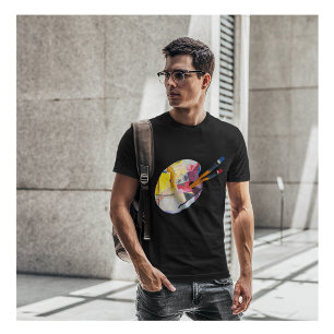 Camiseta Abstrato Art T-Shirt com uma pintura Kandinsky