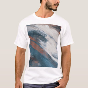 Camiseta Abstrato Art: Traços Versáteis De Pincel.
