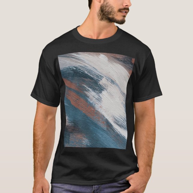 Camiseta Abstrato Art: Traços Versáteis De Pincel. (Frente)