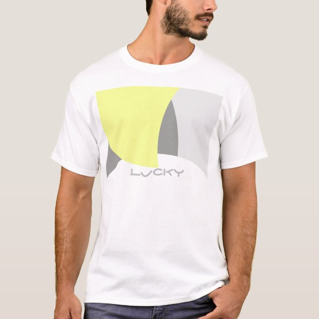 Camiseta Abstrato Art Yellow Cinza White (Frente)