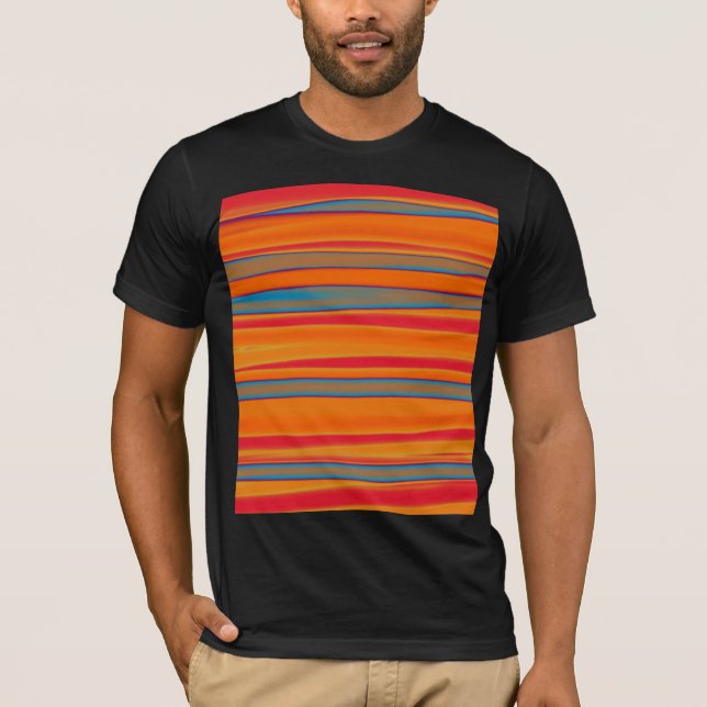 Camiseta Abstrato-Arte Retro Colorida (Frente)