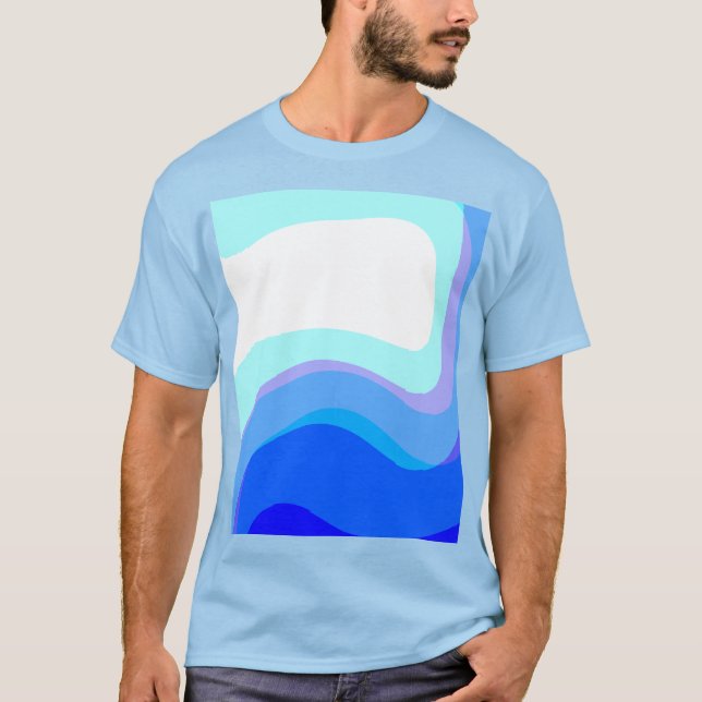 Camiseta Abstrato azul 1112 (Frente)