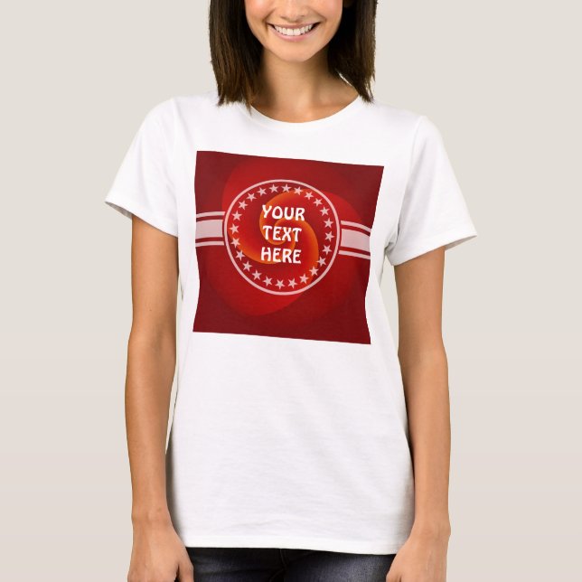 Camiseta Abstrato Background Spirals soft III + seu texto (Frente)