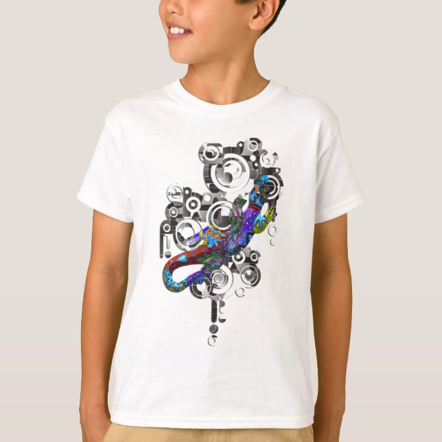 Camiseta Abstrato BALI Gecko (Frente)