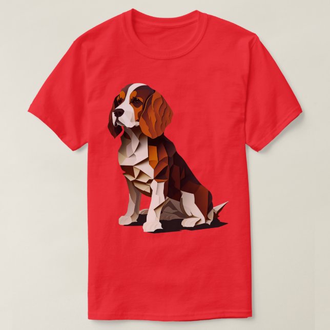 Camiseta Abstrato Beagle dog design (Frente do Design)
