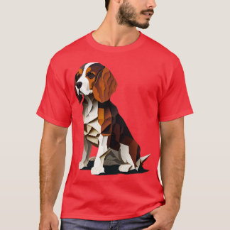 Camiseta Abstrato Beagle dog design