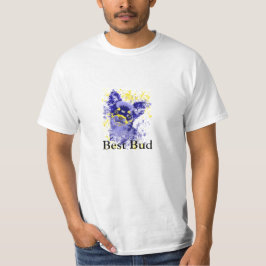 Camiseta Abstrato Blue Chihuahua T-Shirt