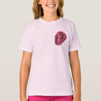 Camiseta Abstrato Boho Blob De Tinta Com Flores Silvestres