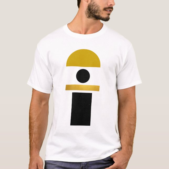Camiseta Abstrato Boho Formas Modernas (Frente)