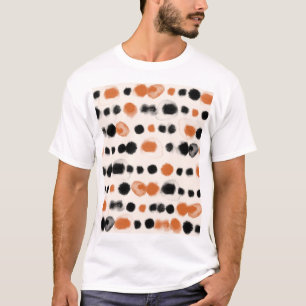 Camiseta Abstrato Bolinhas: Geometria de Aquarela.
