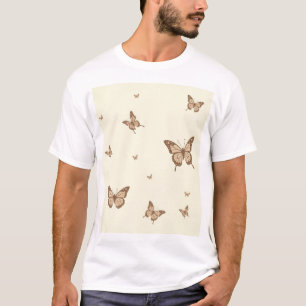 Camiseta Abstrato Butterfly T-Shirt Design