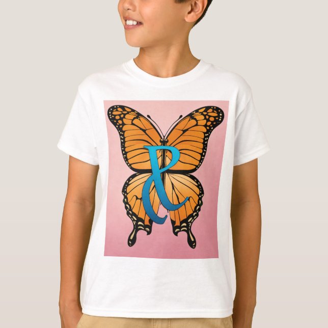 Camiseta Abstrato Butterfly Wings T-Shirt Design (Frente)