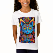 Abstrato Cat com olhos amarelos