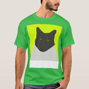 Camiseta Abstrato Cat em amarelo