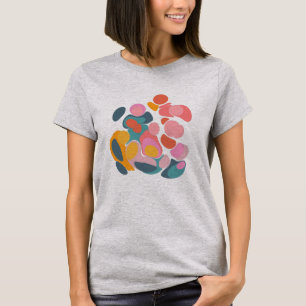 Camiseta Abstrato Colagem Colagem Colagem Colagem Colagem D