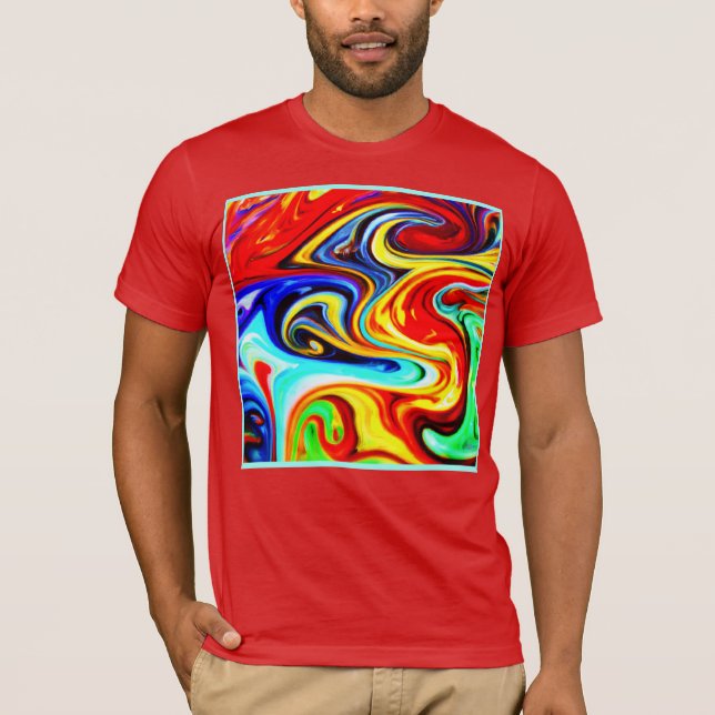 Camiseta Abstrato Color Symphony Design (Frente)