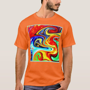 Camiseta Abstrato Color Symphony Design