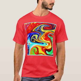 Camiseta Abstrato Color Symphony Design