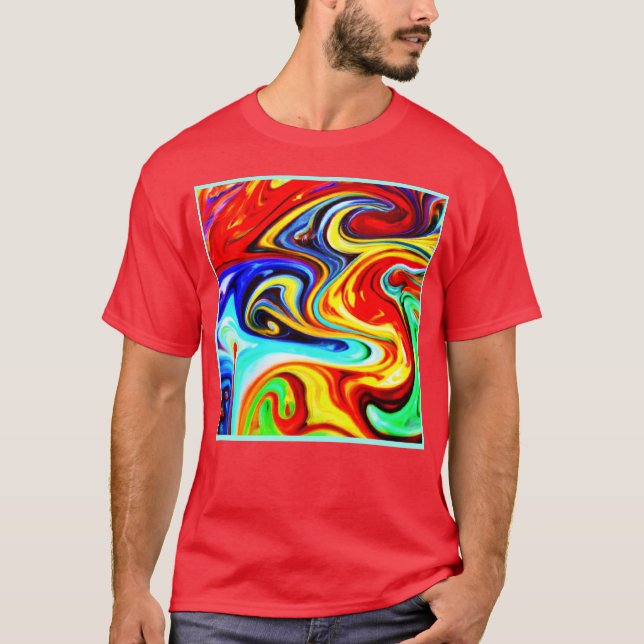 Camiseta Abstrato Color Symphony Design (Frente)