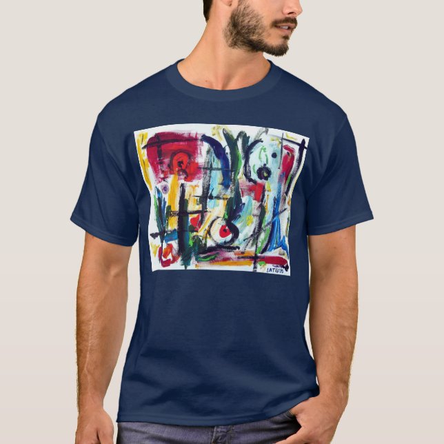 Camiseta Abstrato Color Whimsy (Frente)