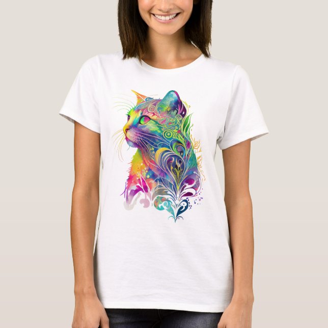 CAMISETA ABSTRATO COLORIDO (Frente)