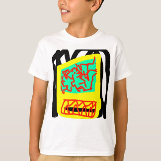 Camiseta abstrato colorido