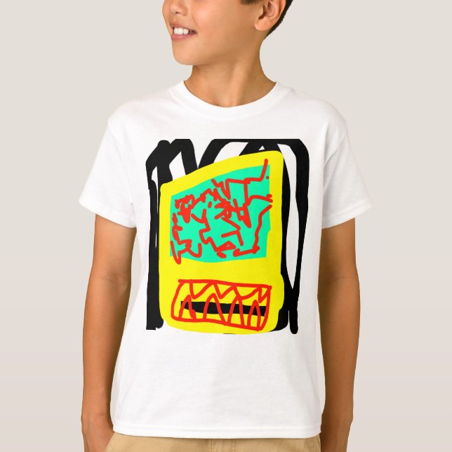 Camiseta abstrato colorido (Frente)