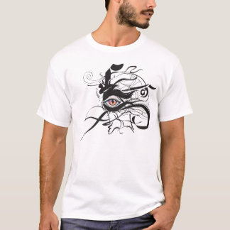 Camiseta Abstrato com t-shirt do olho