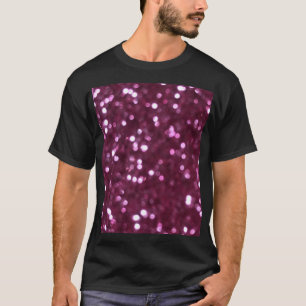 Camiseta Abstrato cor-de-rosa, luzes desfocadas nos boques.