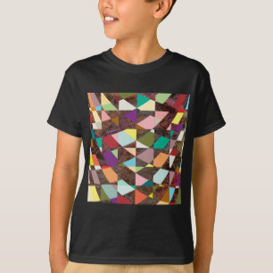 Camiseta Abstrato Cores Brilhante