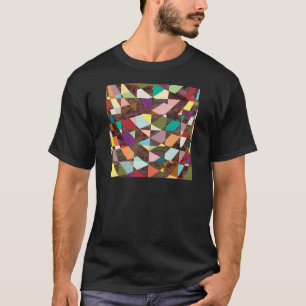 Camiseta Abstrato Cores Brilhante