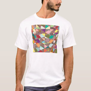 Camiseta Abstrato Cores Brilhante