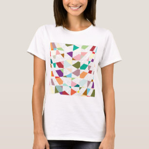 Camiseta Abstrato - Cores - Damasco