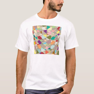Camiseta Abstrato Cores Douradas