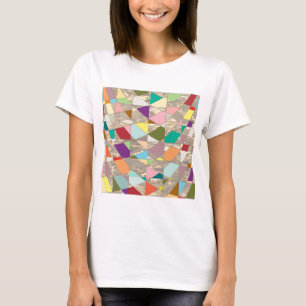 Camiseta Abstrato Cores Douradas