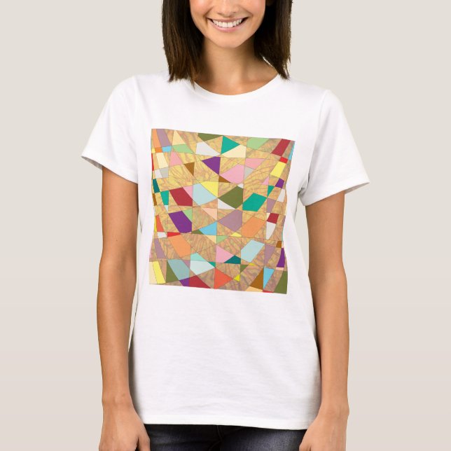 Camiseta Abstrato Cores Sun Burst (Frente)