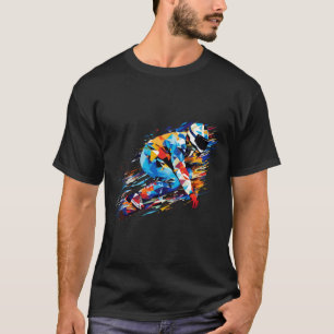 Camiseta Abstrato da competição de campeão de jogos esporti