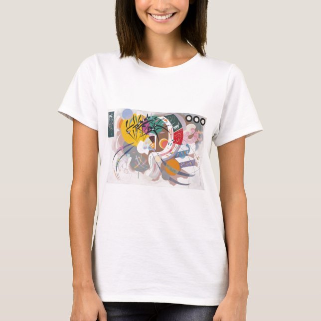 Camiseta Abstrato da curva dominante de Kandinsky (Frente)