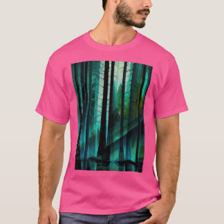 Camiseta Abstrato da floresta