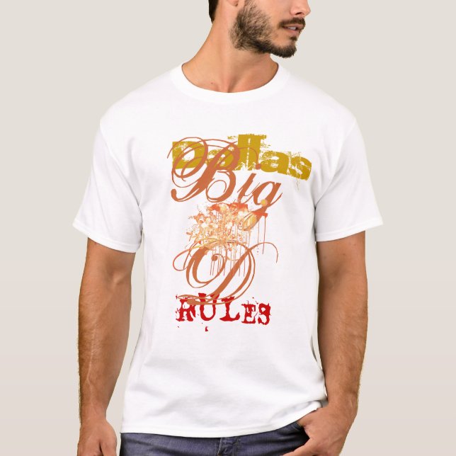 Camiseta Abstrato das regras de Dallas (Frente)