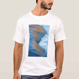 Camiseta abstrato de água azul, Canadá