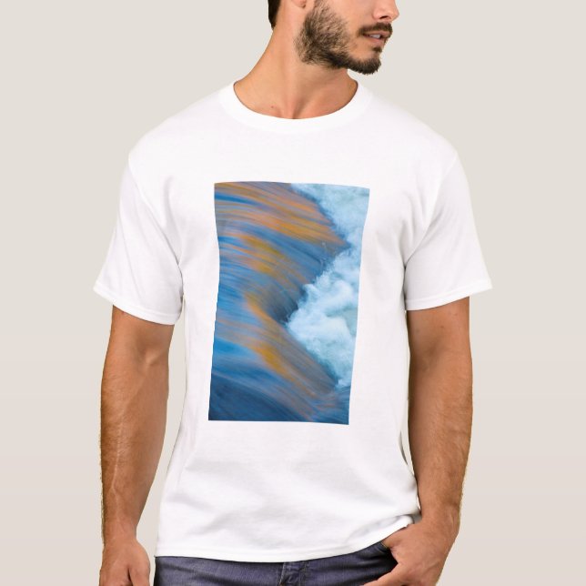 Camiseta abstrato de água azul, Canadá (Frente)