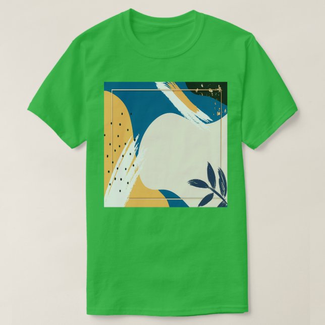 Camiseta Abstrato de Arte Colorida (Frente do Design)