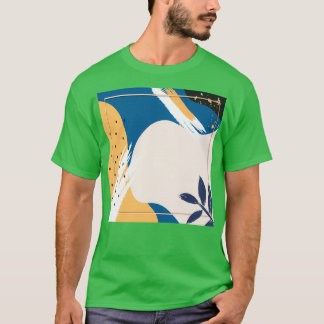 Camiseta Abstrato de Arte Colorida