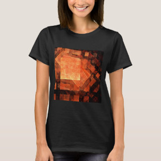 Camiseta Abstrato de Arte da Janela