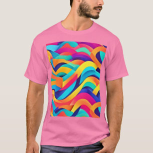 Camiseta Abstrato de Arte Vibrante