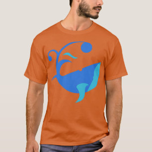Camiseta Abstrato de baleia
