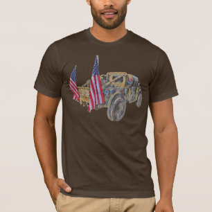 Camiseta Abstrato de caminhão militar