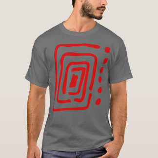 Camiseta Abstrato de Círculo Abstrato Simples