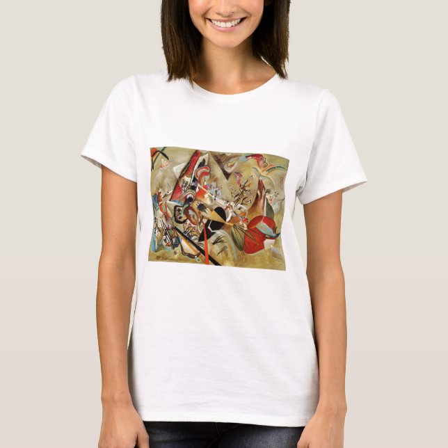Camiseta Abstrato de composição Kandinsky (Frente)